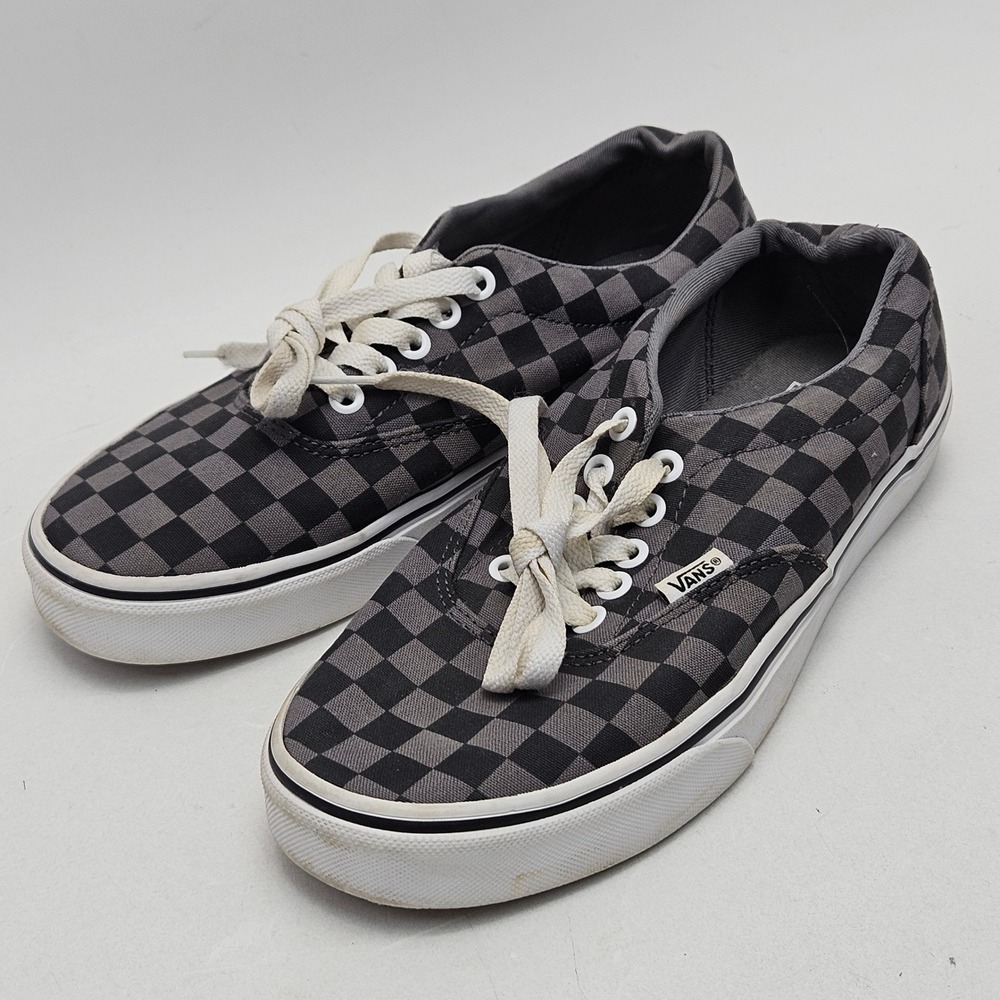Vans Era Checkerboard Black Grey Low Top Mens Skate Shoes Size 7.5 721356 Women9